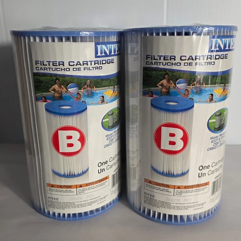 4 Pack Intex Filter Cartridge Type B 29005 For Pools Spa Pumps